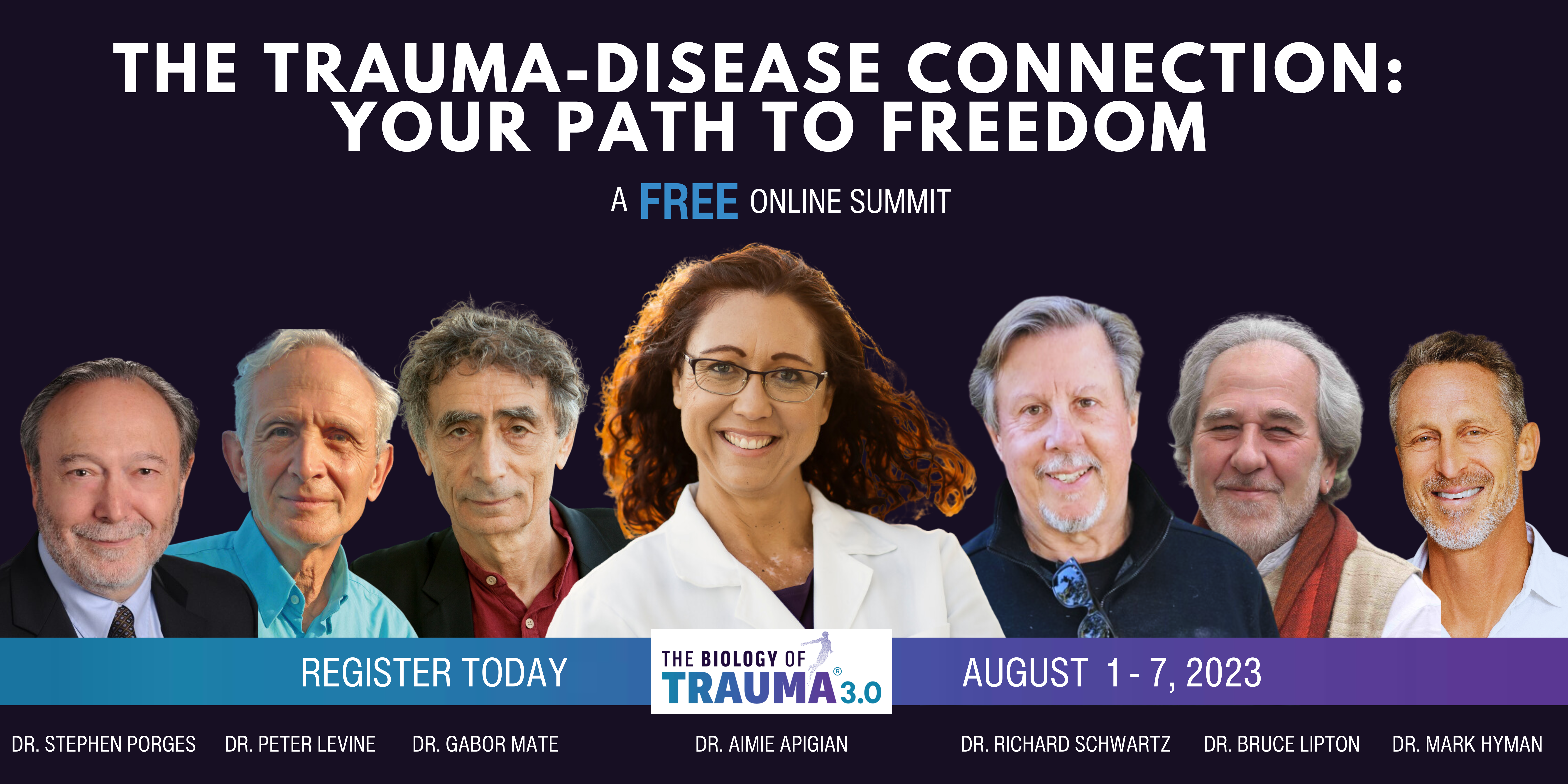The Biology of Trauma Summit Banner Page